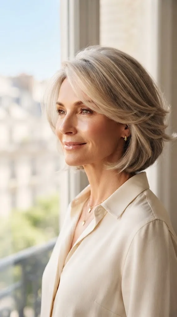 Layered Inverted Bob With Soft Face Framing