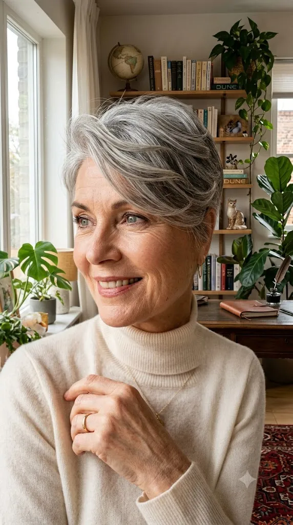 Layered Pixie with Soft Side Sweep