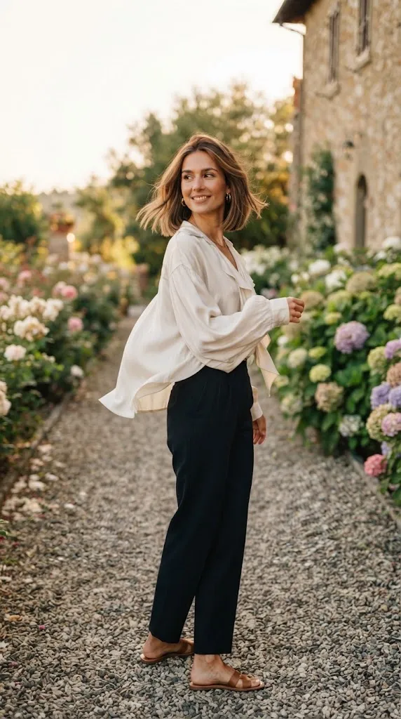 Longer Inverted Bob for a Gentle Transition
