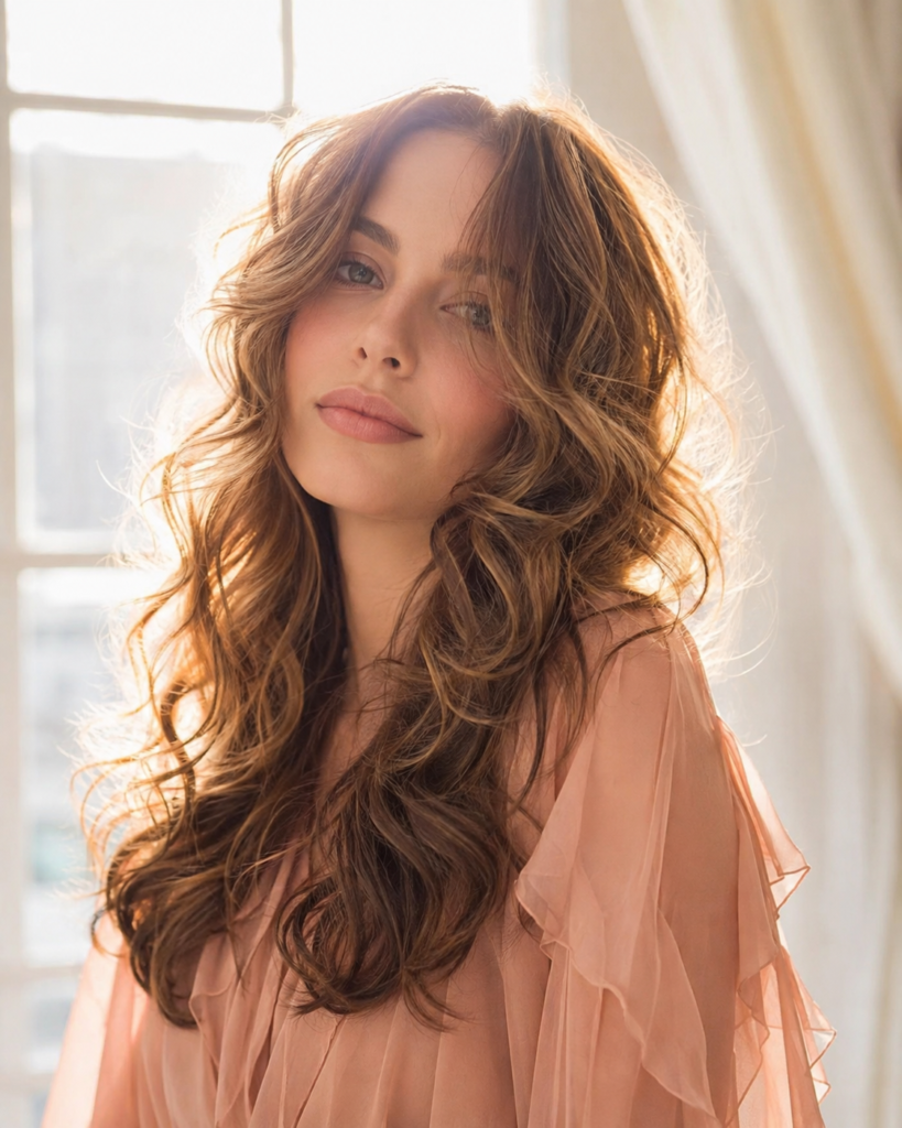 Loose Messy Curls for Fine Hair