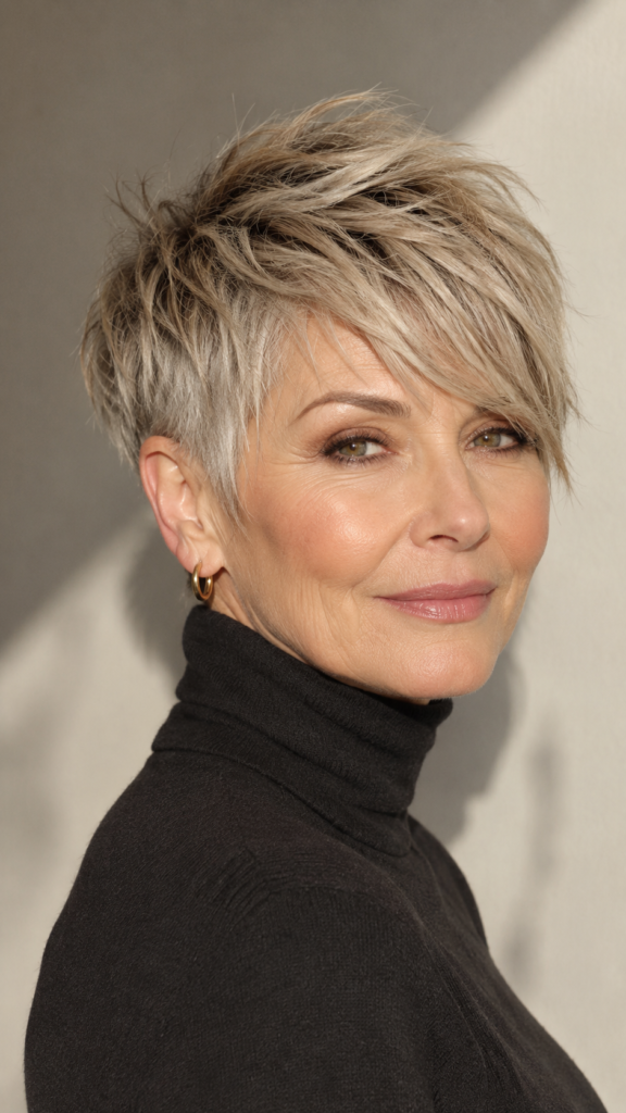 Piecey Crop with Side Fringe