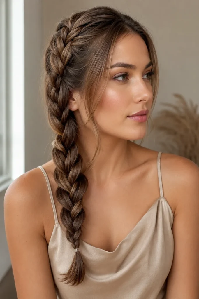 Side Braid for Medium Length Hair