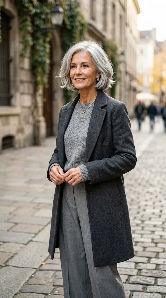  Silver Embracing Textured Bob