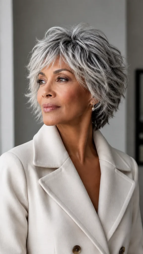 Silver or Gray Shag