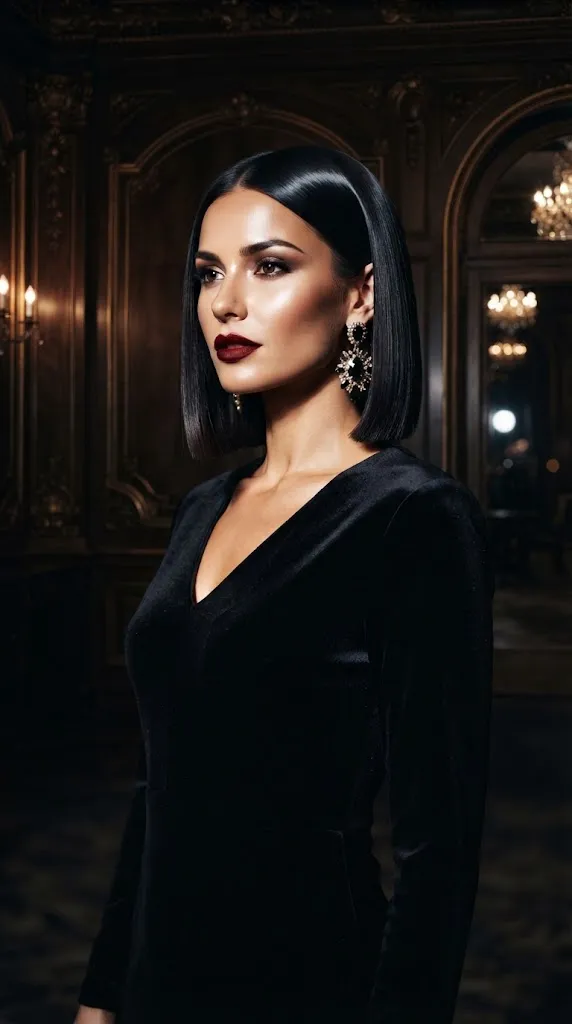 Sleek Elegant Inverted Bob for Special Occasions