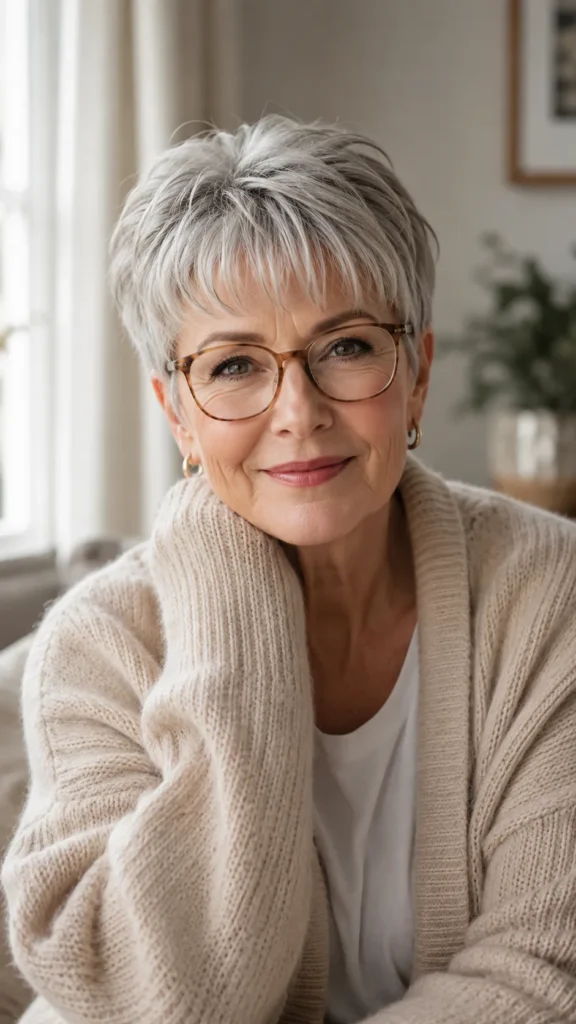 Soft Fringe Pixie for Readers and Bifocals