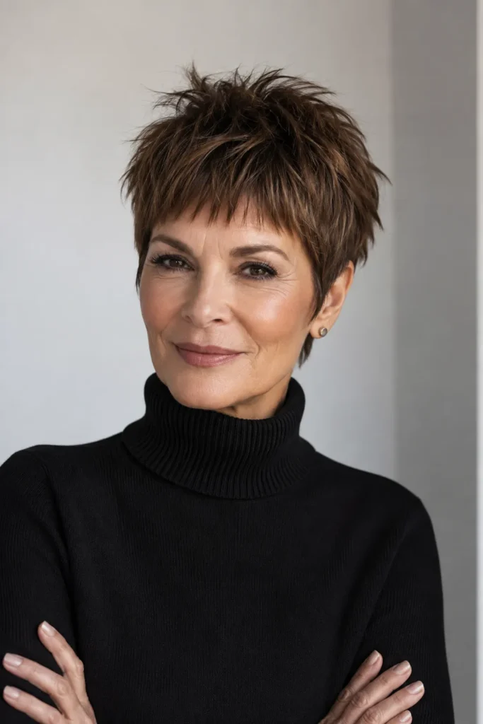 Textured Micro Bang Pixie
