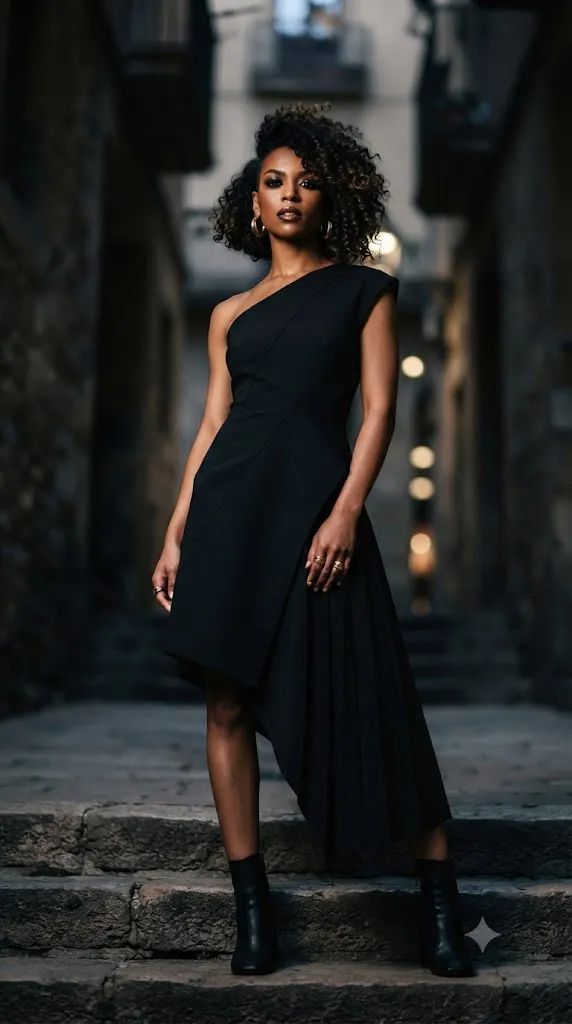 The Asymmetrical Playful Curly Bob