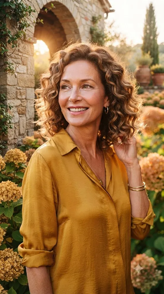 The Blonde or Bronde Curly Bob