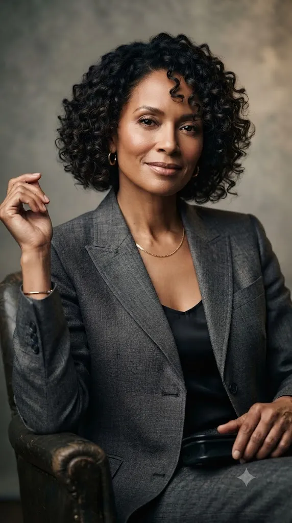 The Chin Length Defined Curl Bob