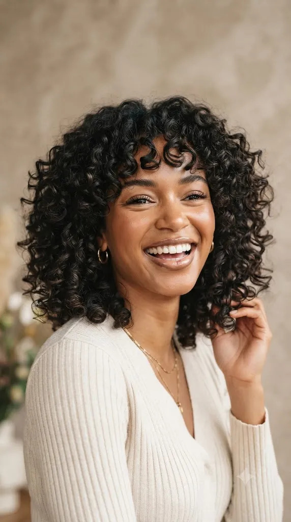 The Curly Shaggy Bob
