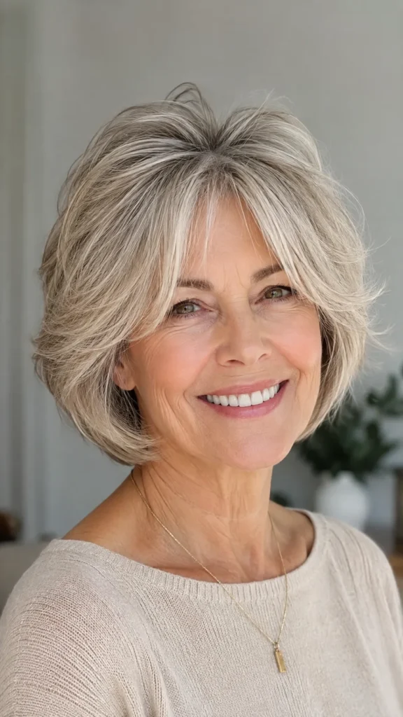 The Feathered Layered Bob