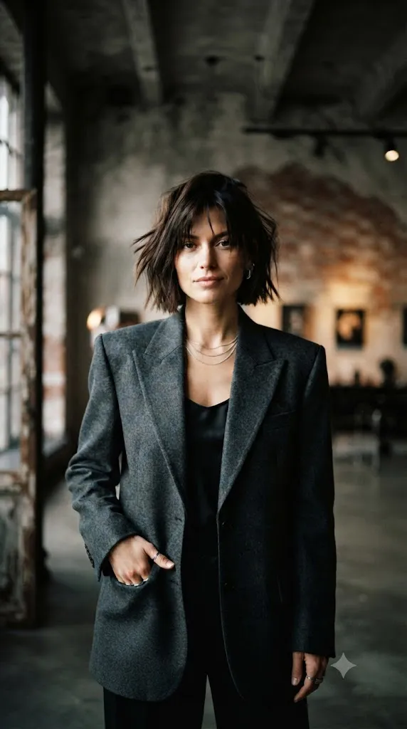The Modern Choppy Bob for Mature Women
