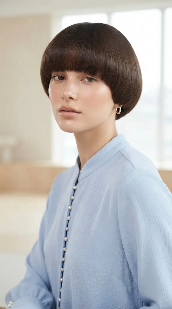 The Mushroom Bob with Rounded Bangs