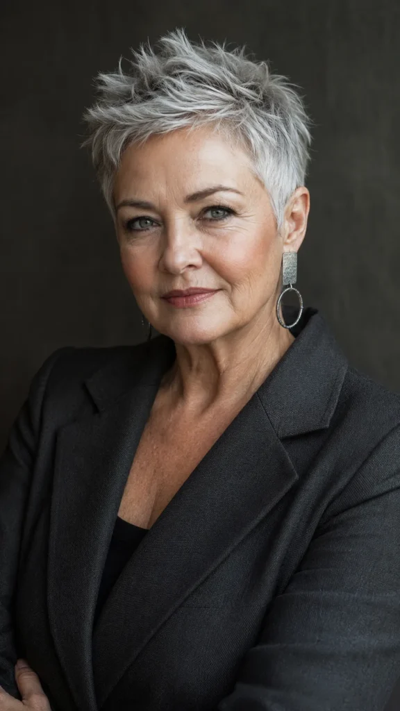 The Silver Fox Cropped Pixie