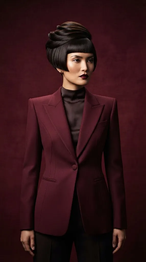  The Stacked Bob with Blunt Micro Fringe