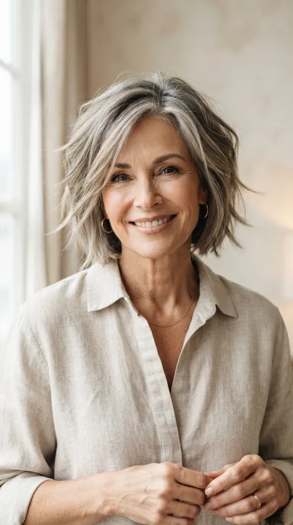 The Textured Piecey Bob for Fine Hair