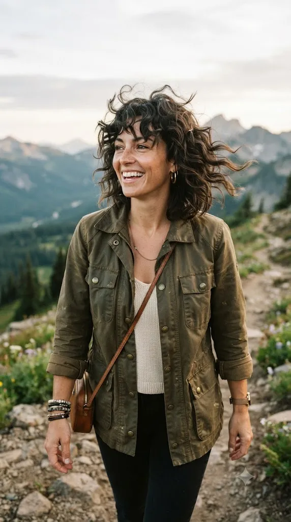 The Textured Shaggy Curly Bob