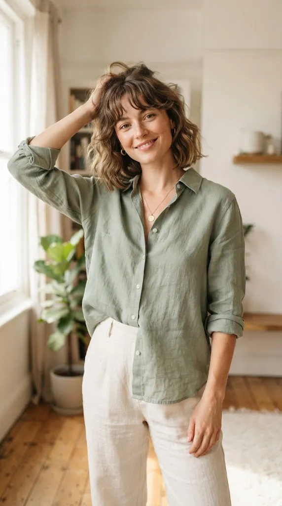 The Wash and Wear Bob with Piece Bangs