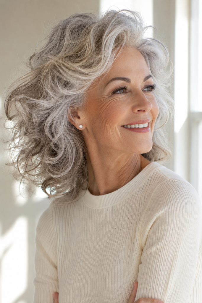 Voluminous Messy Curls for Fine, Loose Curl Patterns