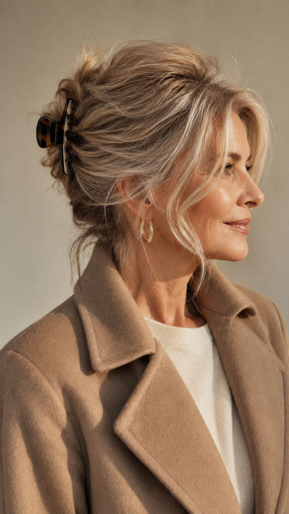 Easy Messy Updos for Women Over 60
