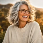 messy haircuts for women over 60 with glasses