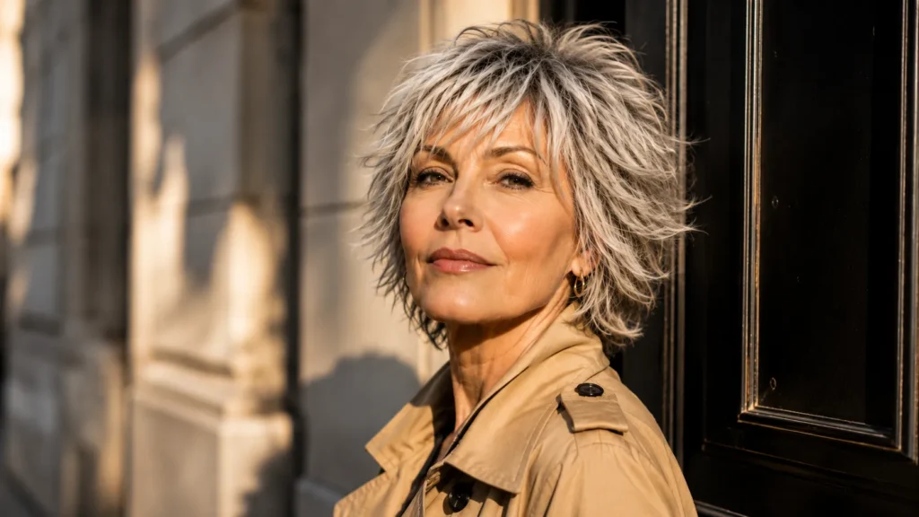 messy shag haircuts for women over 60