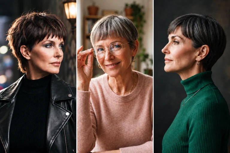 17 Stylish Pixie Cuts for Women Over 60 With Soft Bangs