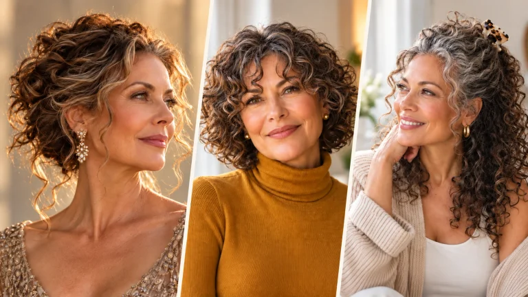 Playful Curly Hairstyles for Women Over 50