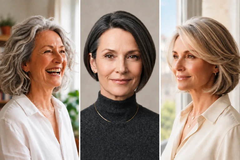 13 Modern Inverted Bob Haircuts for Women Over 60