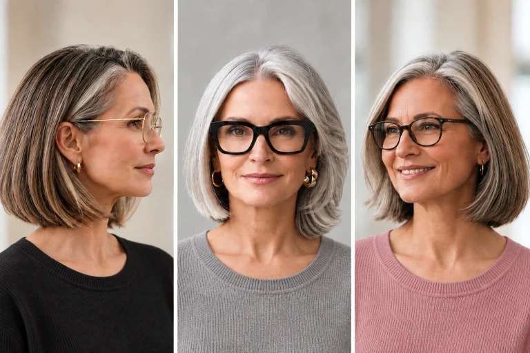 15 Flattering Short Bobs for Women Over 60 Who Wear Glasses
