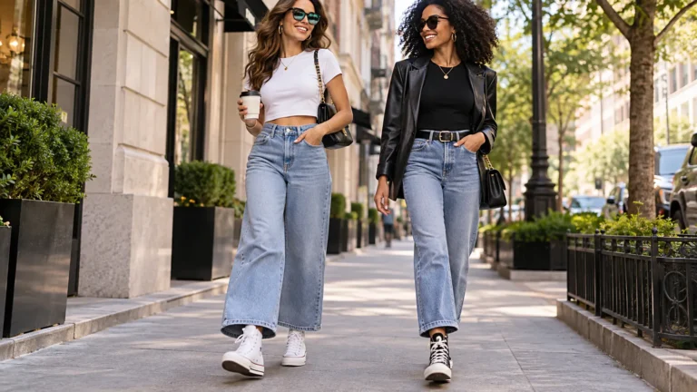 18 High Top Sneakers Outfit Ideas to Wear with Jeans & Dresses