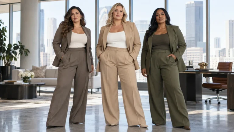 19 Work Outfits for a Small Bust and Big Tummy