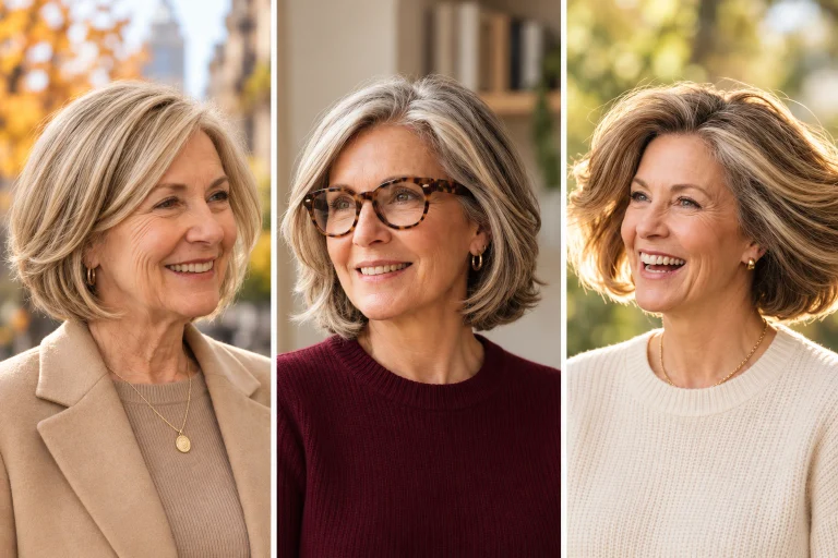 17 Flattering Layered Bob Haircuts for Women Over 60