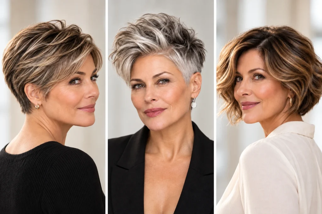 15 Flattering Short and Medium Cuts for Thick Hair Over 50