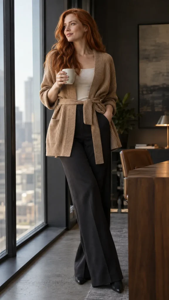 Belted Cardigans For Layering With Shape