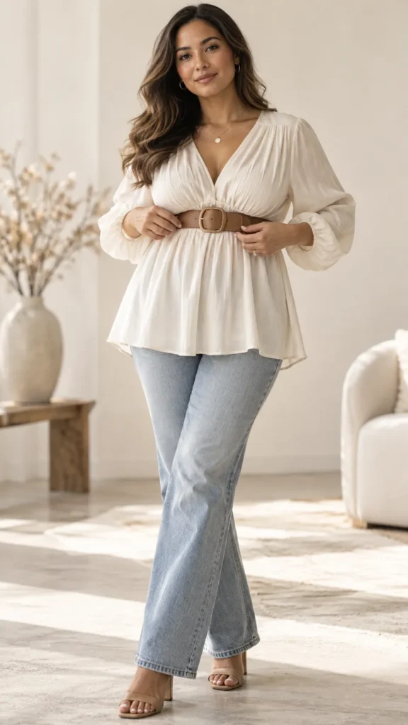 Belting Without A Defined Waistline