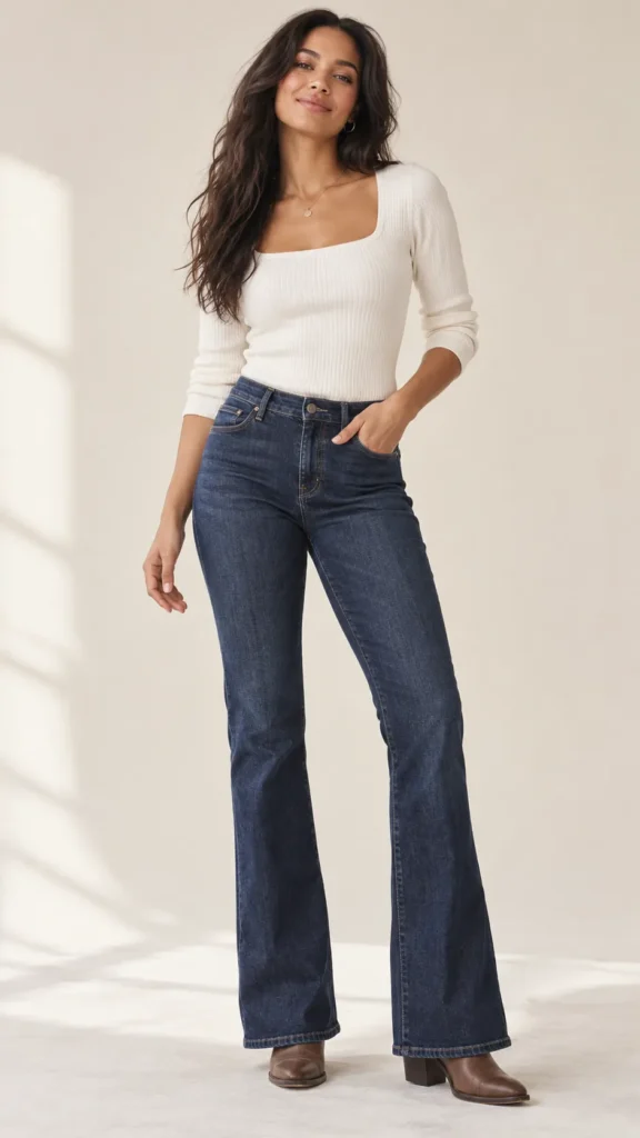 Best Jeans For Apple Body Shape Without Extra Bulk