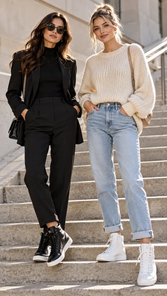 Black High Tops Versus White High Tops