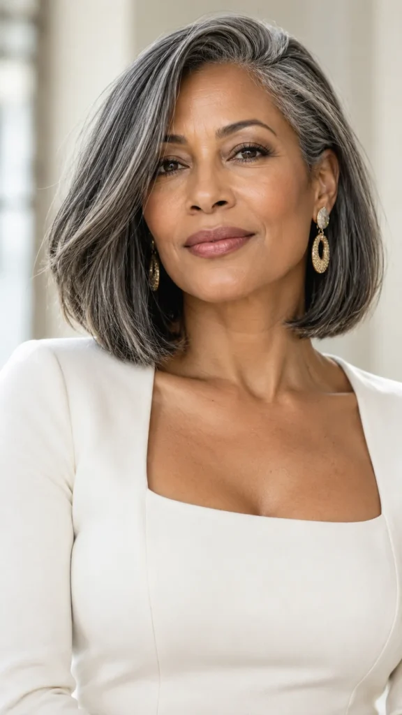 Chin Length Bob That Grazes the Collarbone