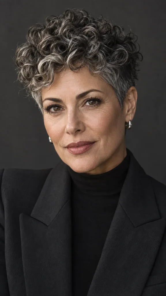 Curly Pixie with Soft Undercut