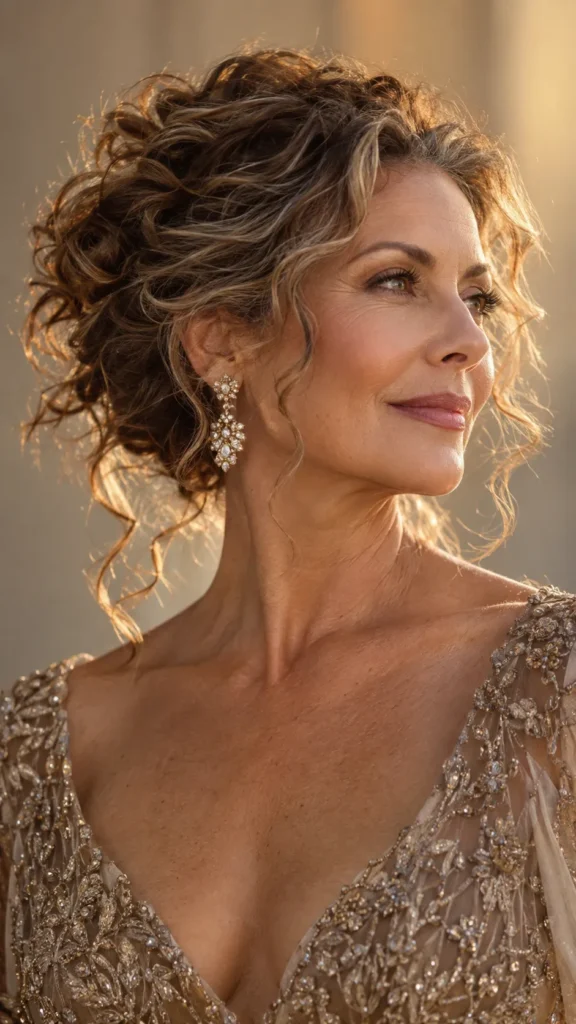Curly Updo for Special Occasions