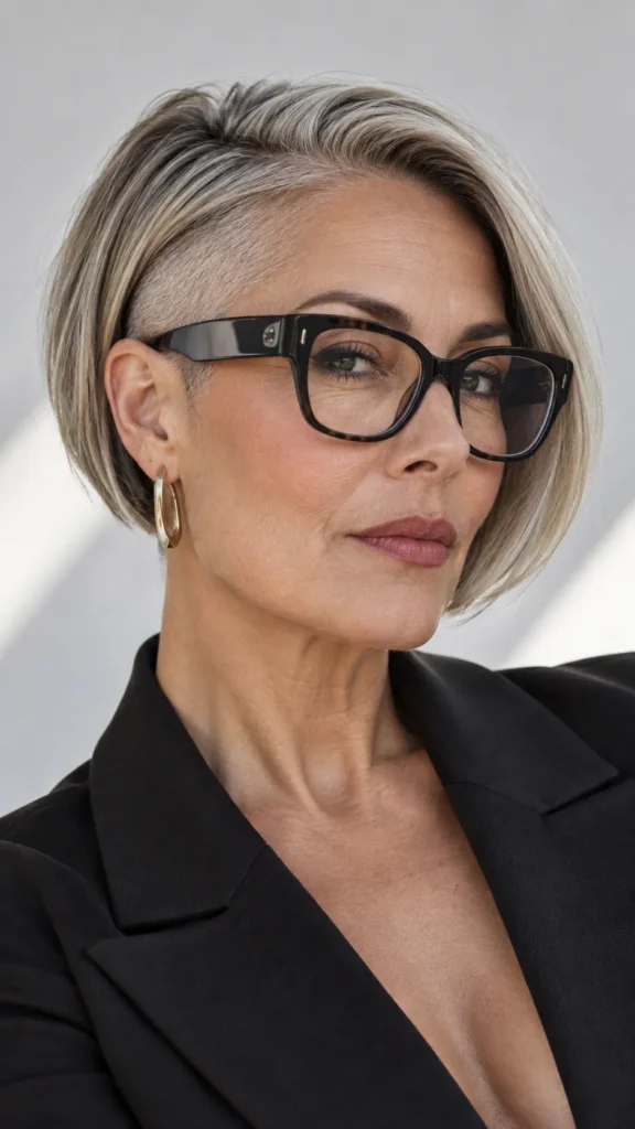Sleek Undercut Bob for Bold Statement