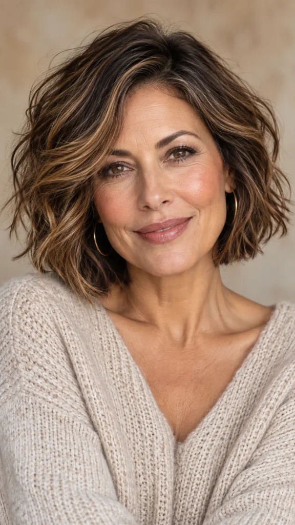 Textured Bob with Soft Waves