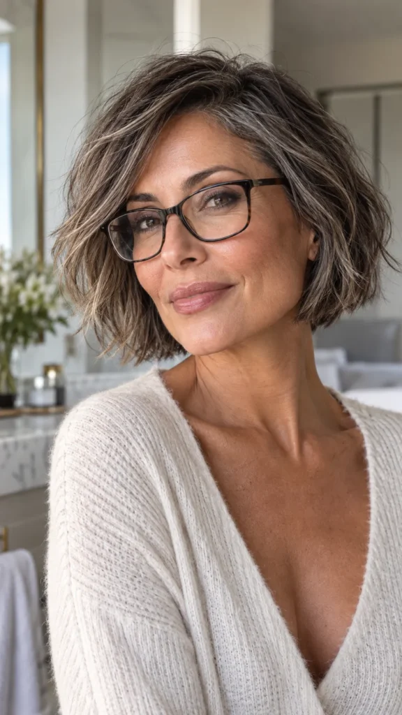 Textured Crops and Chin Length Bobs for Easy Mornings