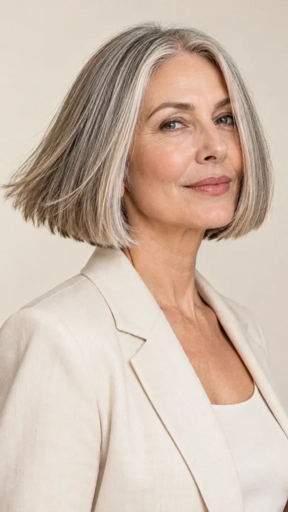 The Blunt Bob With Internal Layers