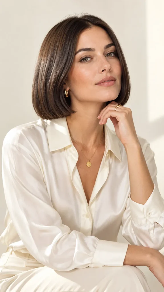 The Chin Length Bob for Thin, Fine Strands