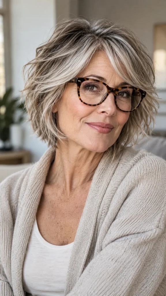 The Shaggy Bob with Feathered Layers