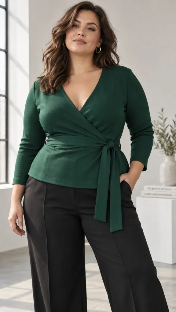 The Structured Wrap Top