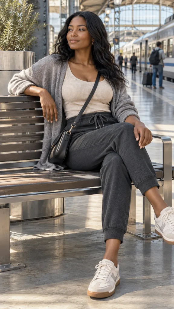 Travel Outfit Two The Layered Tank and Cardigan